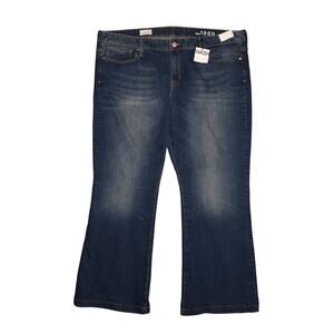 GAP‎ NEW $70 Medium Wash Long & Lean Bootcut Stretch Denim Jean Size 35